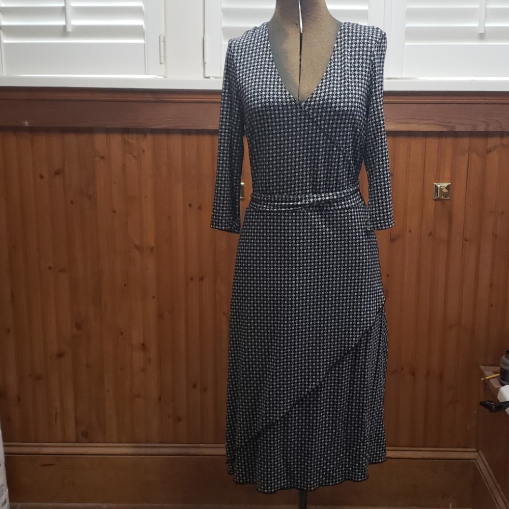 Gap faux wrap dress size S